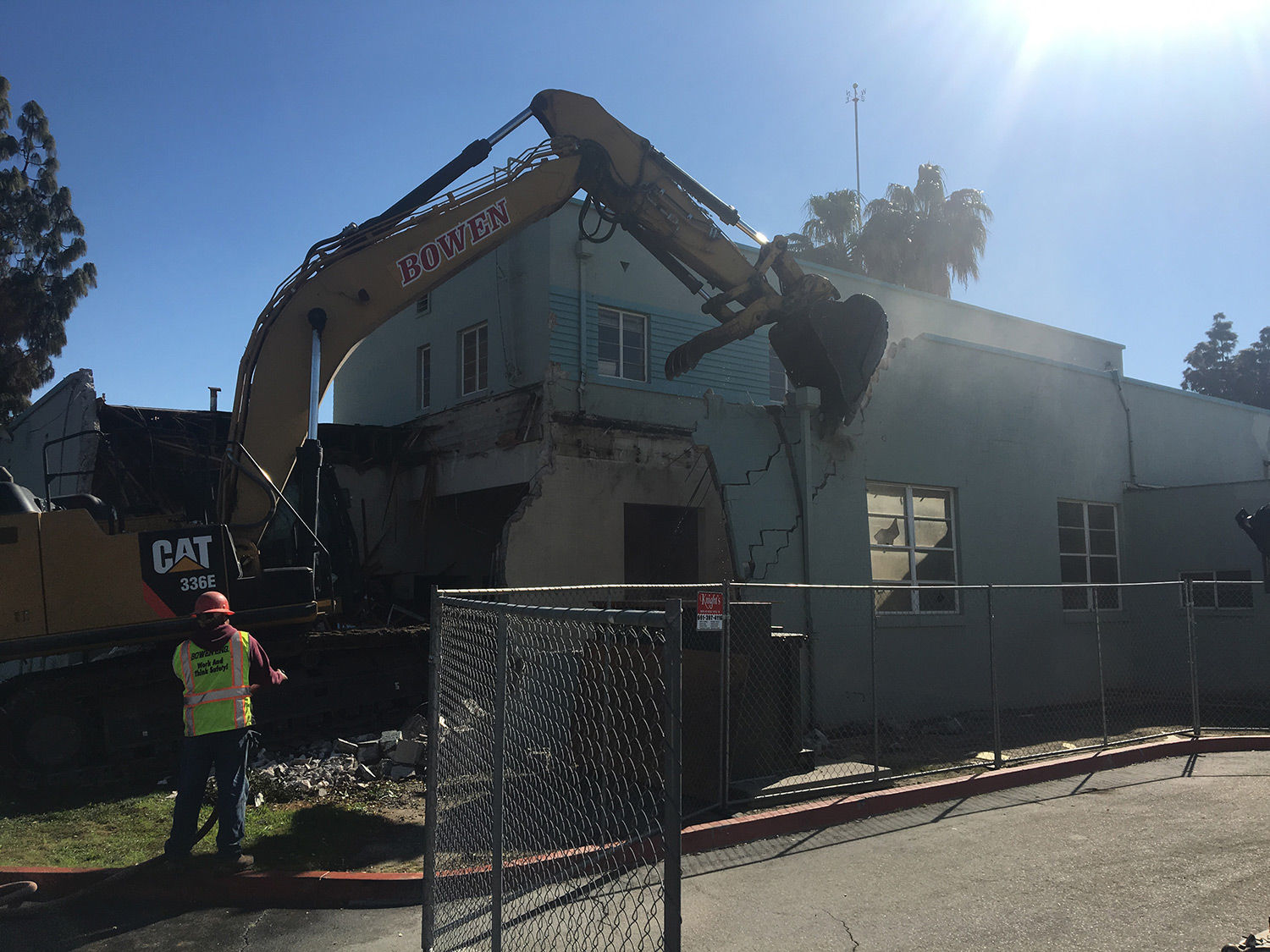 Old fire station demolition
